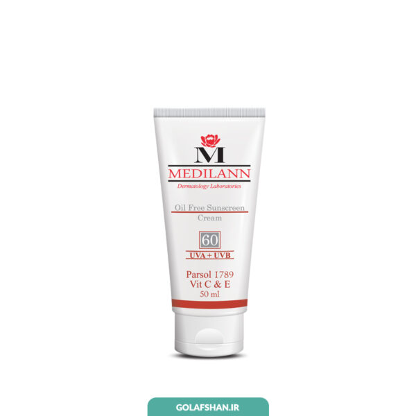 کرم ضد آفتاب رنگی SPF60 مدیلن (بژ روشن)