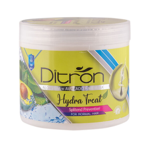ماسک مو مرطوب کننده حاوی عصاره آلوئه ورا + روغن آووکادو(با آبکشی) دیترون - رجین رخ