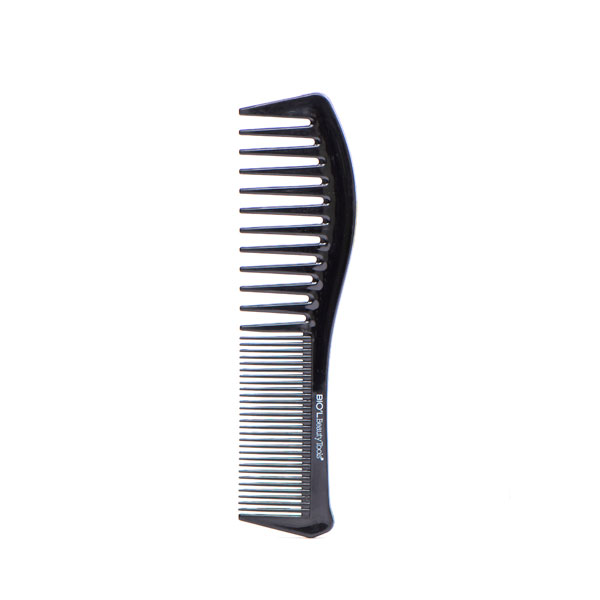 شانه موی سر گرافیت استایل مشکی تخت متوسط مناسب برای موهای مجعد - شانه موی فر | بیول