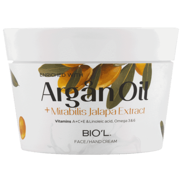 کرم مرطوب کننده دست و صورت مخصوص پوست های خشک حاوی آرگان و عصاره لاله عباسی - کرم کاسه‌ای بیول