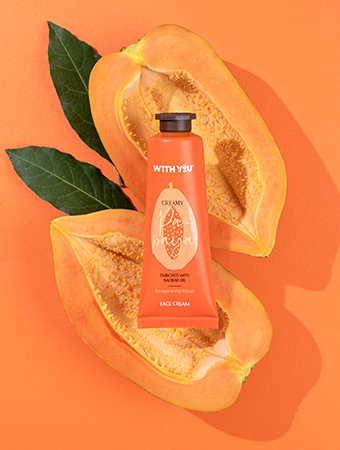 کرم صورت حاوی عصاره پاپایا