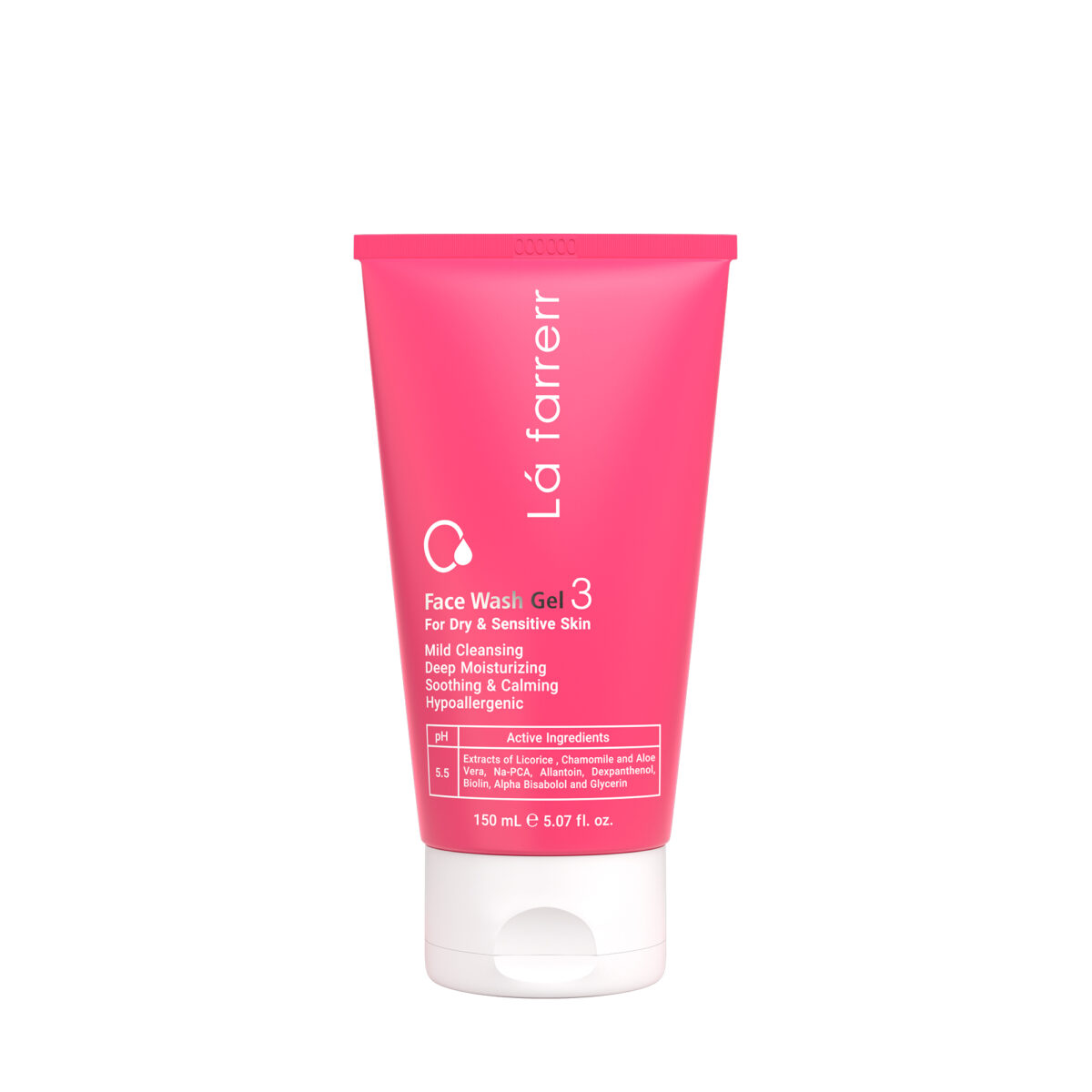 خرید ژل شستشوی صورت مخصوص پوست های خشک و حساس 3 - لافارر