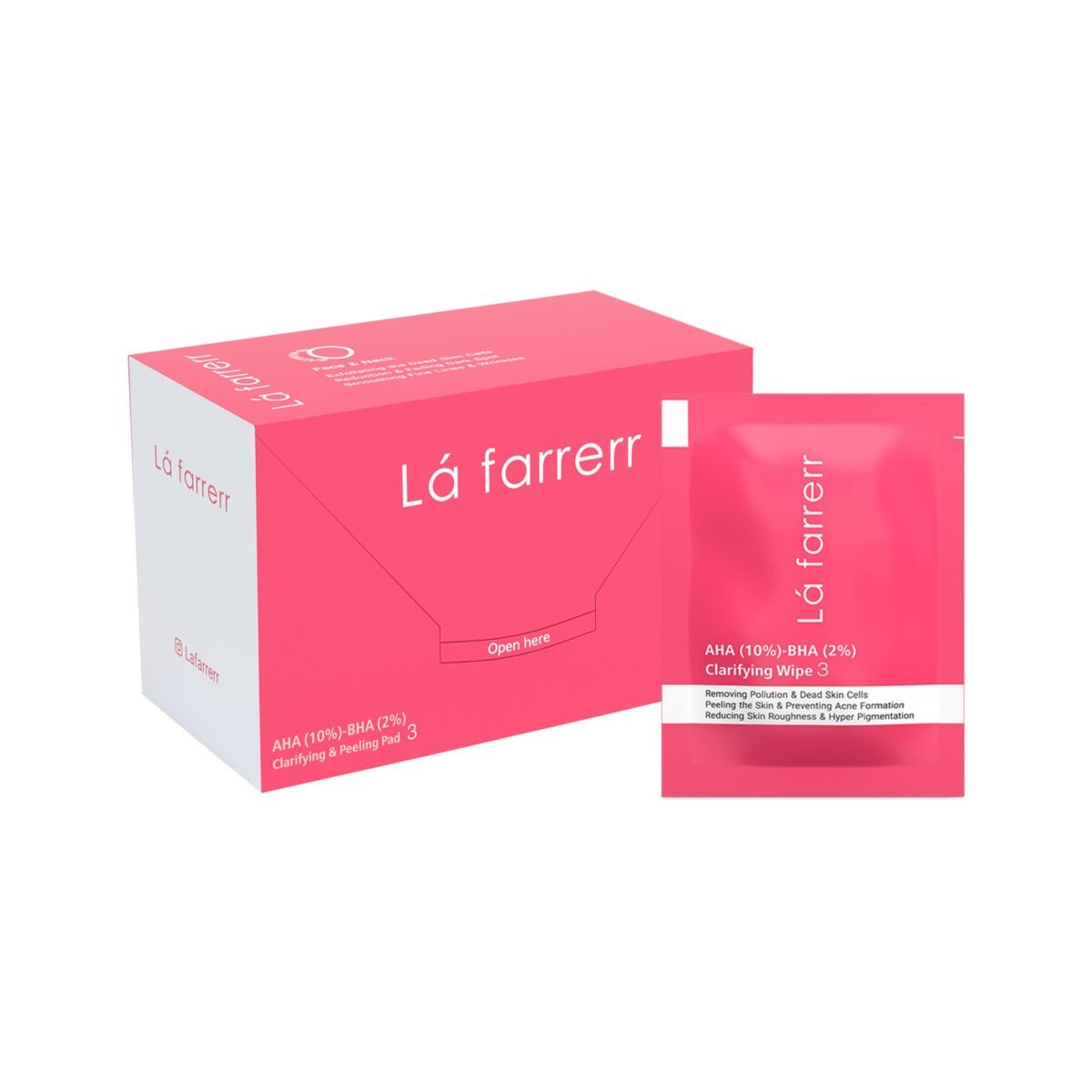 پد شماره 3 لافارر | پاکسازی کننده و لایه بردار پوست AHA(10%)-BHA(2%) - لافارر