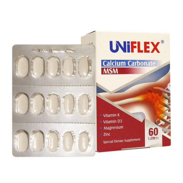 قرص یونی فلکس Uniflex حاوی گلوکوزامین و کندرویتین برای تقویت مفاصل