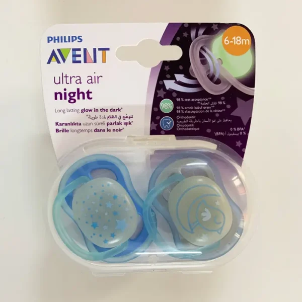 پستانک شبتاب 6 ماه پلاس فیلیپس اونت | فیلیپس اونت