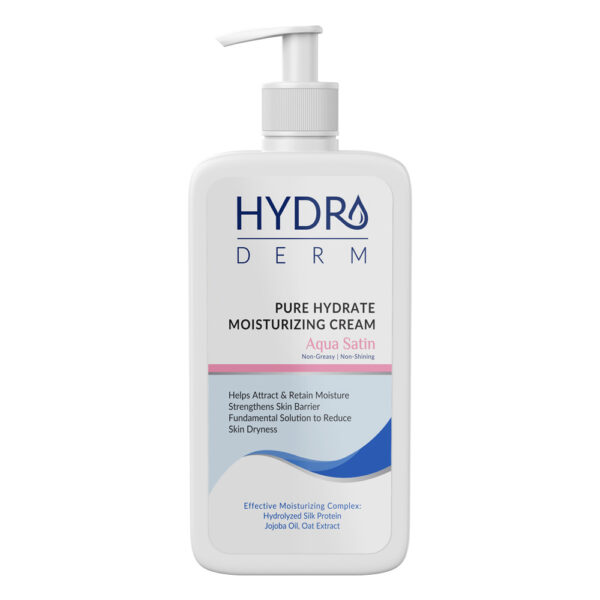 کرم پمپی مرطوب کننده و نرم کننده دست و صورت صورتی 500ml - SATIN