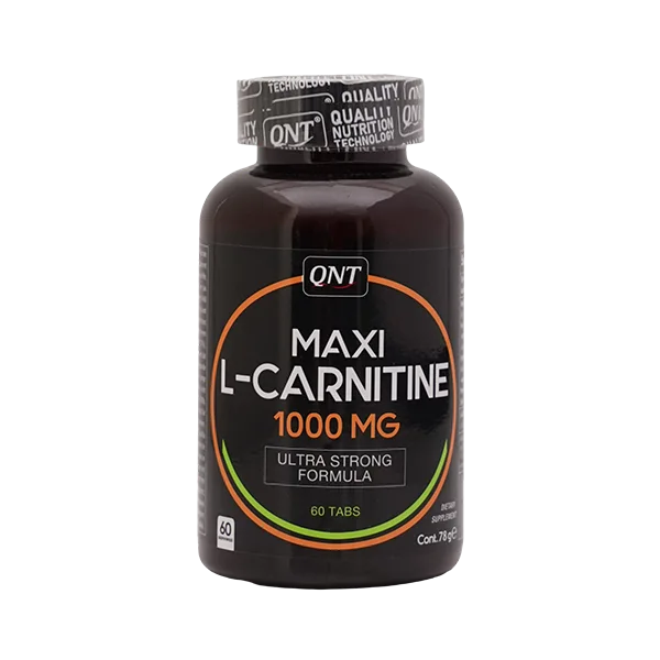 قرص ماکسی ال کارنیتین ۱۰۰۰ میلی گرم کیو ان تی بسته ۶۰ عددی