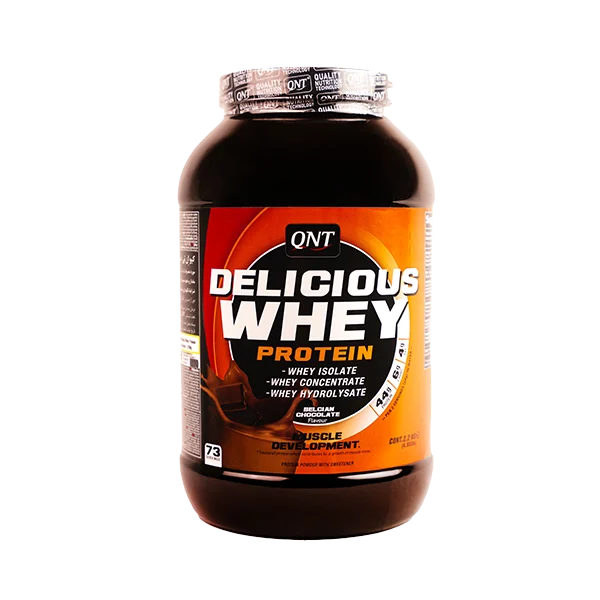 پودر پروتئین دلیشس وی کیو ان تی طعم شکلات وزن ۲۲۰۰ گرم