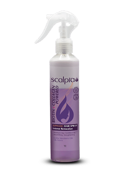 اسپری دوفاز موی سر حاوی بیوتین و کلاژن - اسکالپیا | Scalpia