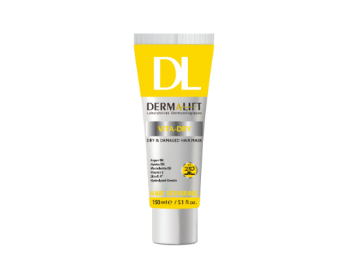 ماسک مـو (با آبکشی) مناسب موهای خشک و آسیب دیده ویتادرای درمالیفت