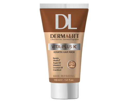 ماسک مو حالت دهنده ویتا پلاس کی کراتین درمالیفت با آبکشی حجم 150 میلی لیتر