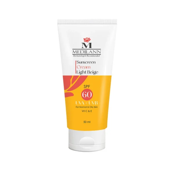 خرید کرم ضد آفتاب رنگی SPF60 مدیلن (بژ روشن) با قیمت عالی