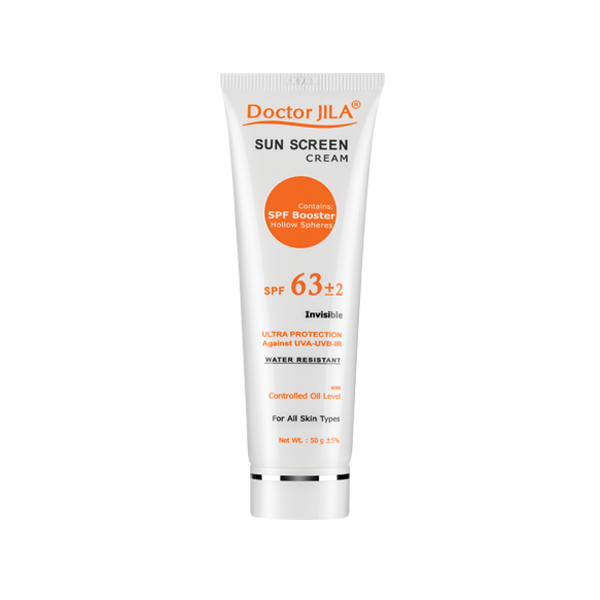 کرم ضد آفتاب بی‌رنگ Spf63 دکتر ژیلا