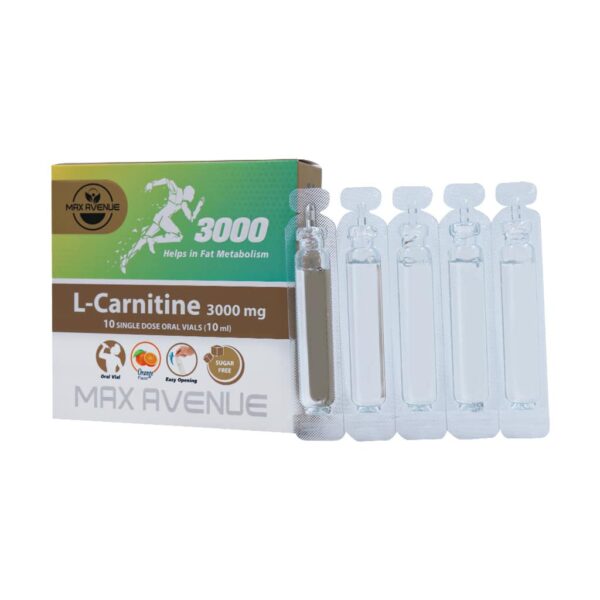 ال کارنیتین مکس اونیو ۳۰۰۰ میلی گرم ۱۰ عددی طعم پرتقال