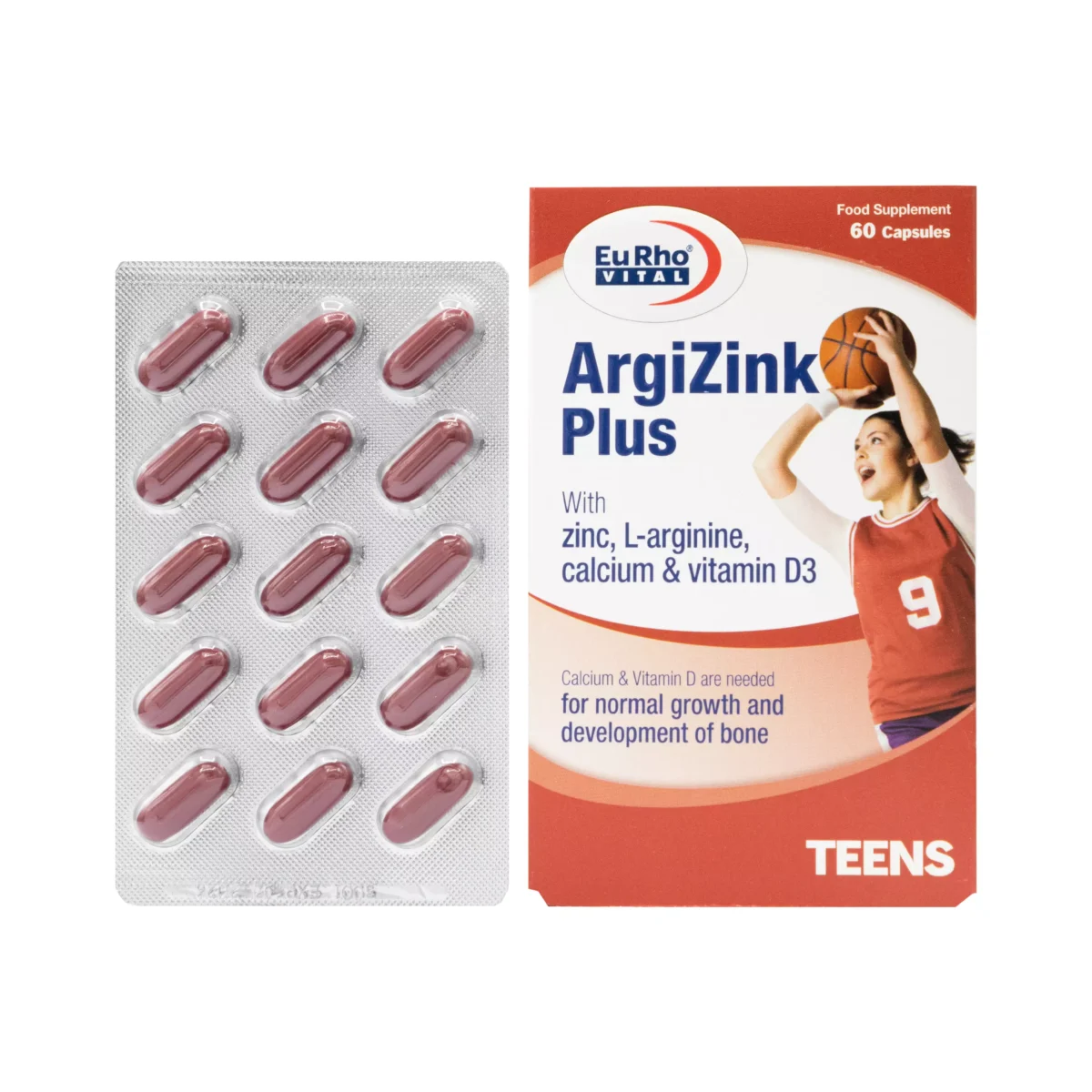 کپسول آرژی زینک پلاس یوروویتال 60 عددی